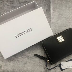 $45, Dooney and Bourke zip wallet, black, NWT